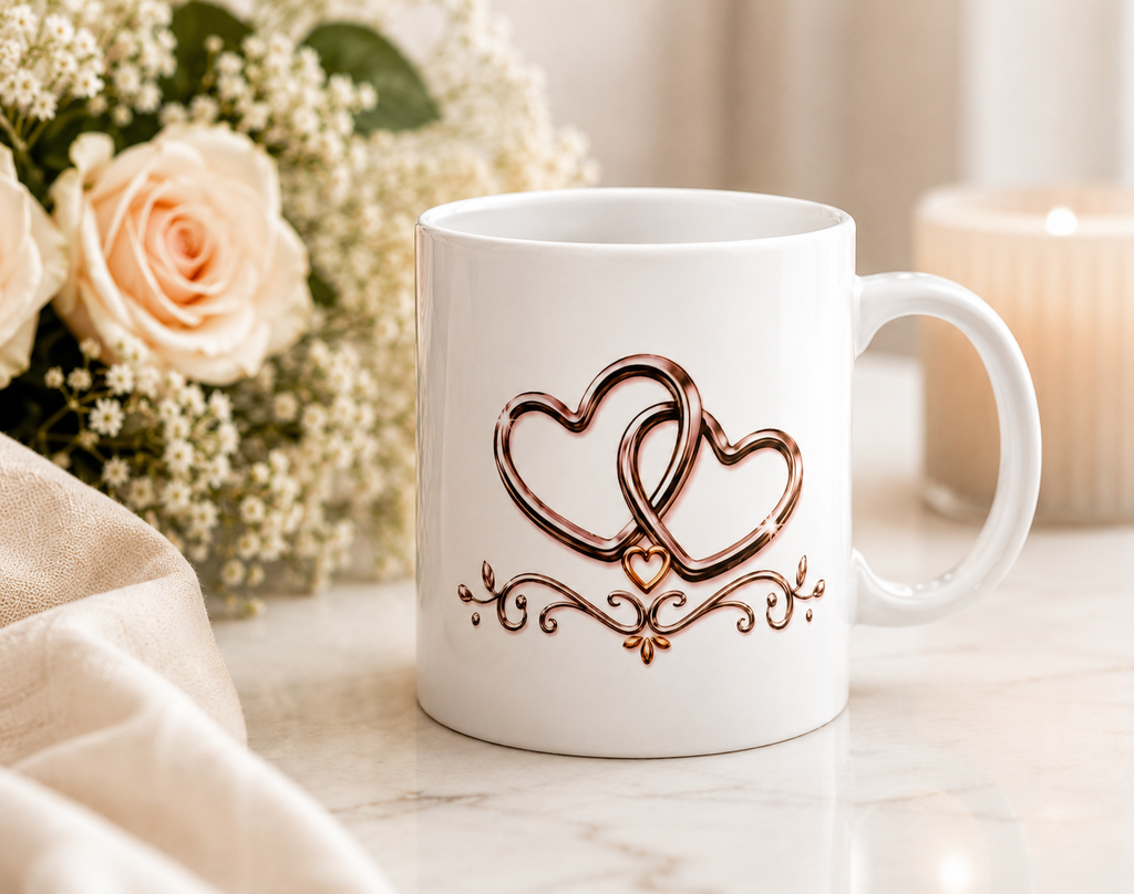 25th Anniversary Personalized Ceramic Mug | Silver Jubilee Gift