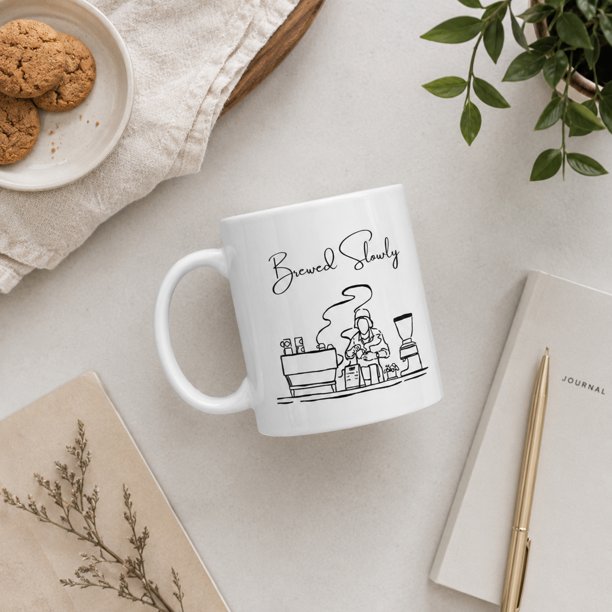 Brewed Slowly | Barista Coffee Mug