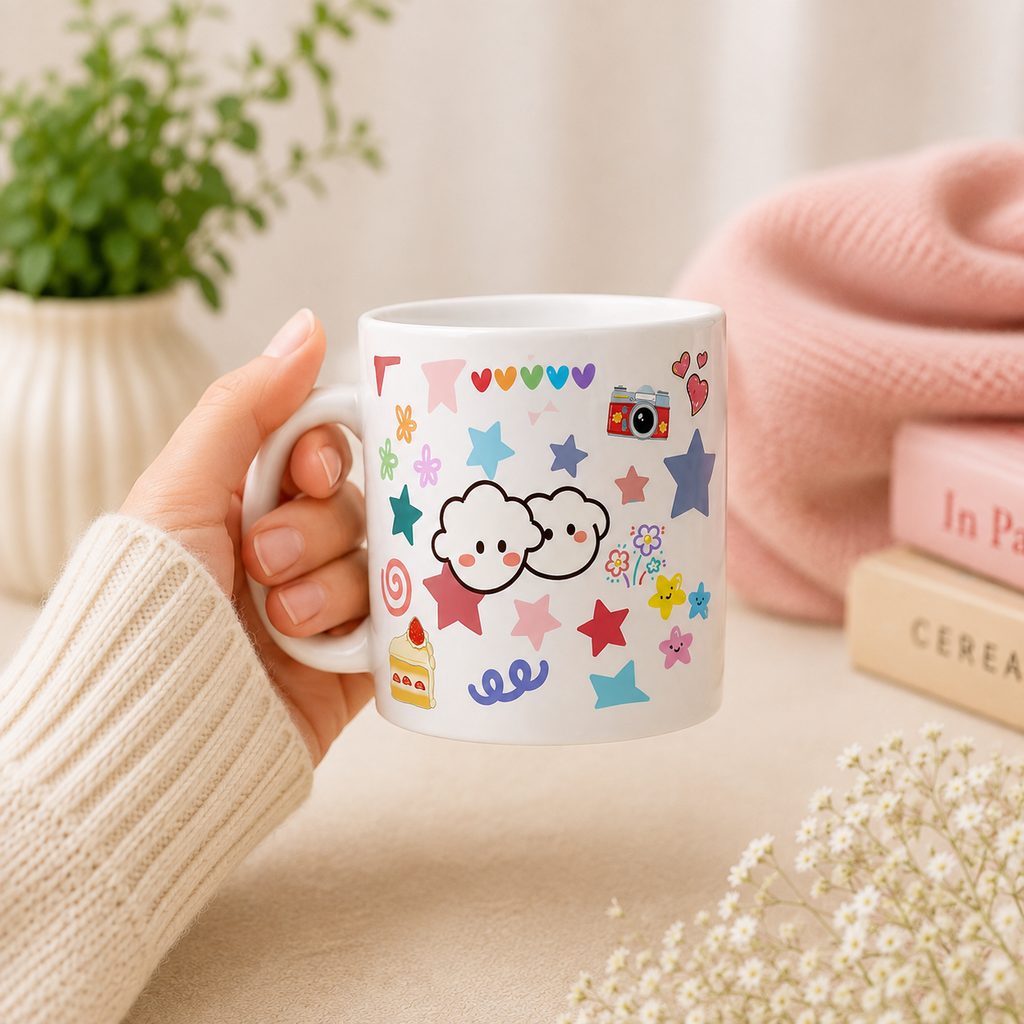 Cloudy Days | Kawaii Coffee Mug