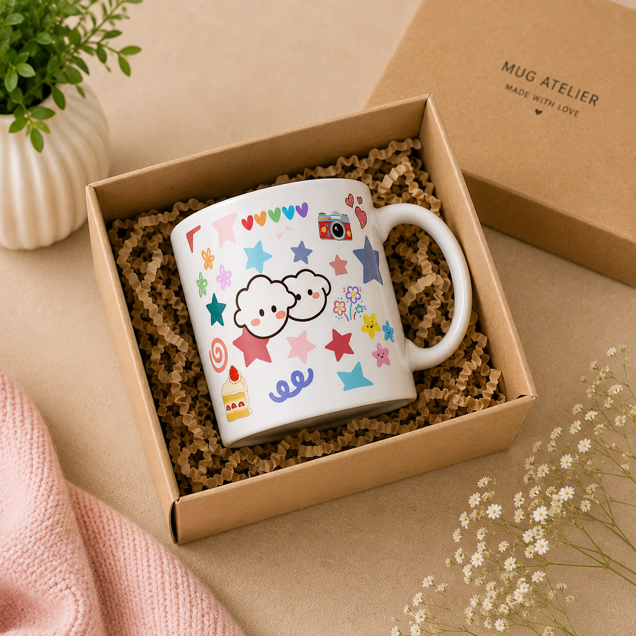 Cloudy Days | Kawaii Coffee Mug