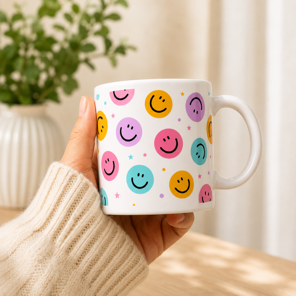 Smile More | Happy Vibes Coffee Mug
