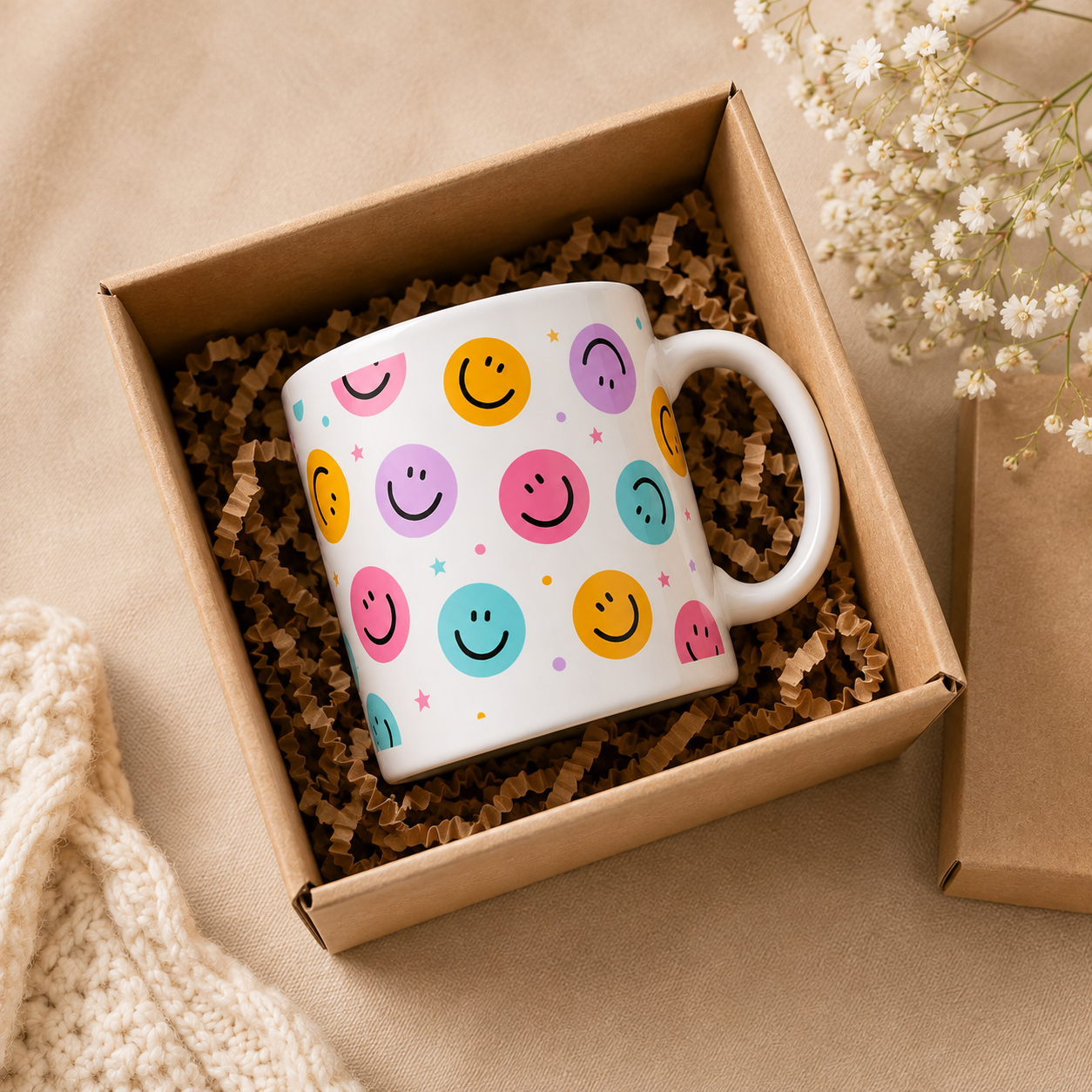 Smile More | Happy Vibes Coffee Mug