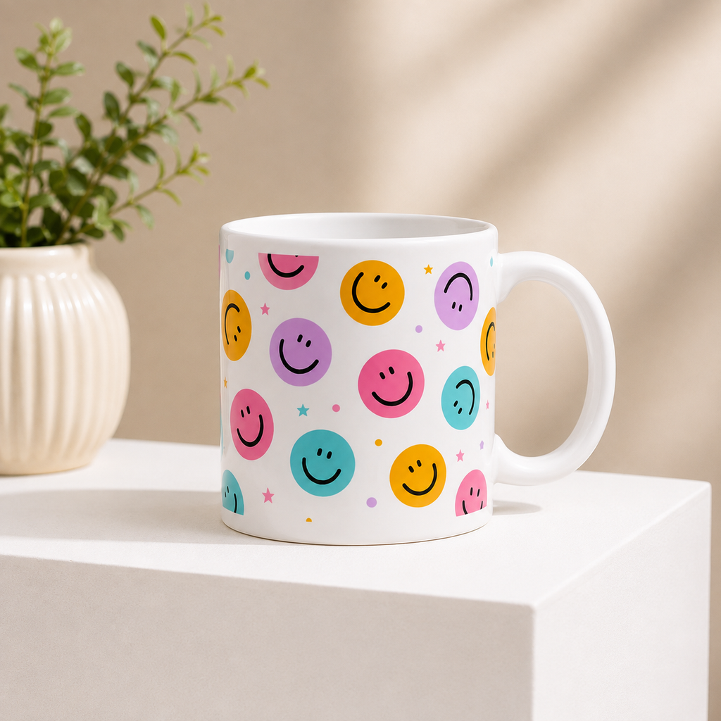Smile More | Happy Vibes Coffee Mug